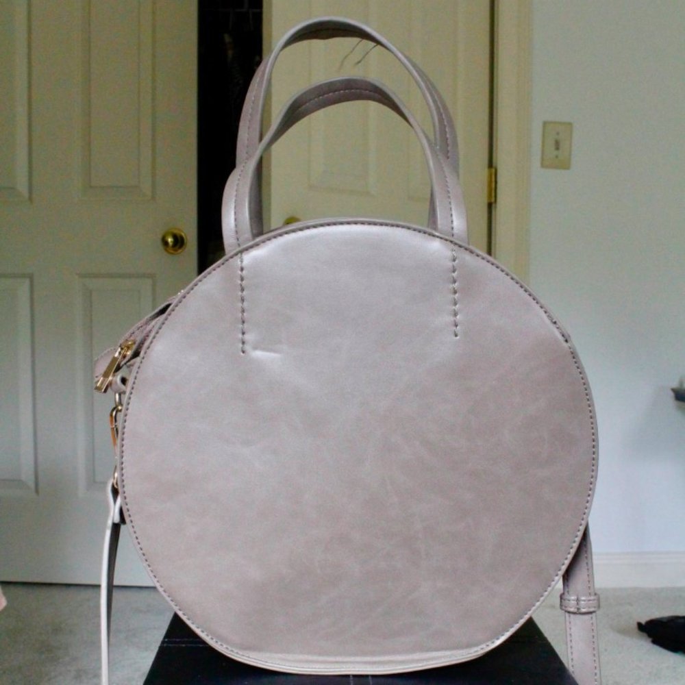 Sole Society Grey Circle Bag Gold Hardware
